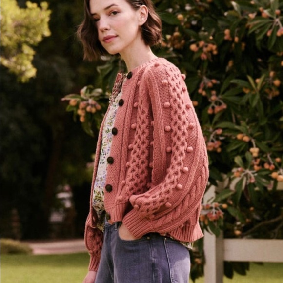 NWT The Great. The Mountainside Cardigan in Malt. Size 0. - Picture 6 of 7